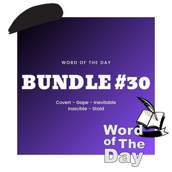 Preview of Word of the Day - Week #30