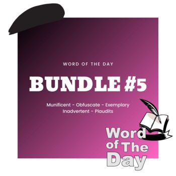 Preview of Word of the Day - Week #5