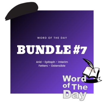 Preview of Word of the Day - Week #7