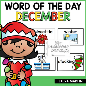 Preview of Word of the Day December - Daily Vocabulary Winter - Interactive Vocabulary Book