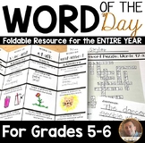 Vocabulary Word of the Day Activities with Graphic Organiz