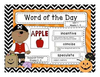 Preview of Word of the Day - Halloween Edition