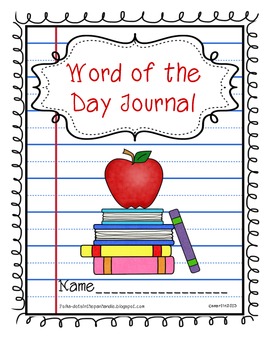 Preview of Word of the Day Journal / Vocabulary