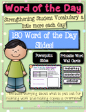 Word Wall: 180 Word of the Day Slides to Increase Vocabula