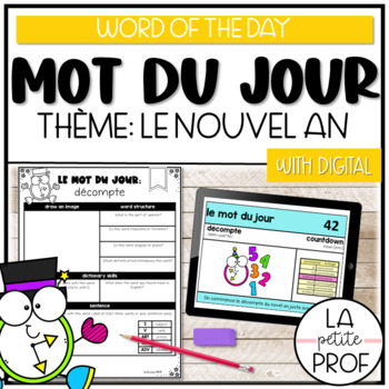 Preview of Word of the Day: New Year  | Le mot du jour : Le Nouvel An | Print & Digital