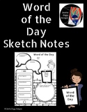 Word of the Day Sketch Notes #1- No Prep!