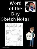 Word of the Day Sketch Notes #2- No Prep!