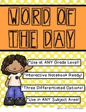 Word of the Day Templates