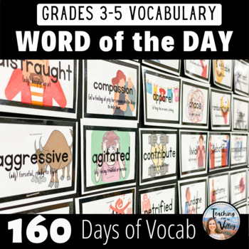 Preview of Vocabulary Words | Activities and Word Wall | Word of the Day