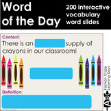 Word of the Day Vocabulary Digital Version - Daily Vocabul