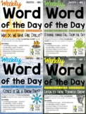 Word of the Day - Vocabulary - Disasters BUNDLE - 4 Weeks 