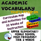Word of the Week Academic Vocabulary Yearly Program Curriculum