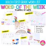 Word of the Week - Dolch First Grade List