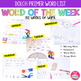 Word of the Week - Dolch Primer List
