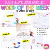 Word of the Week - Dolch Second Grade List
