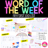 Word of the Week - Fry List - First 100