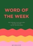 Preview of Word of the Week Journal