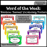 Word of the Week - Rainbow Themed + Editable