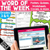 Word of the Week Vocabulary Activities Posters Graphic Org