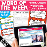 Word of the Week Vocabulary Activities Posters Graphic Org