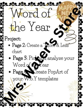 Preview of Word of the Year: New Year Activity