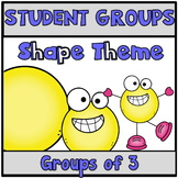 Pick a Partner Cards Student Groups Shapes