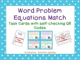 Word problems and Equations Match