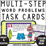 Summer Multistep Word Problems Task Cards