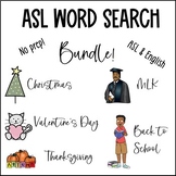Seasonal word search in ASL & English