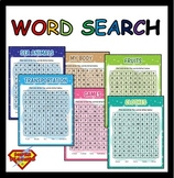 Word search activity pages - CVC sight word 