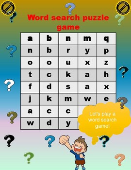 Preview of Word search puzzle game