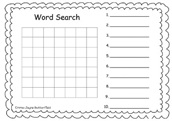 Word search simple by Little-Learners | TPT