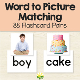 Word to Picture Matching Photo Flashcards | ABLLS-R Q5, Q10, Q11
