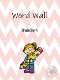 Grade 4 Spelling List and Word wall cards