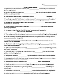 Word within the Word - Complete Sentence Worksheets - List
