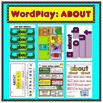 Preview of WordPlay: ABOUT (Sight Word activities)