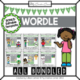 Wordle Bulletin Boards Bundle with BONUS Editable Template