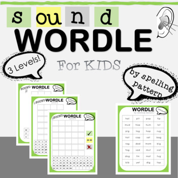 Preview of Wordle for Kids- SOUNDS! #homestretch