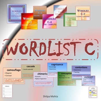 Preview of Wordlist C (with sentences)