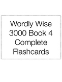 Wordly Wise 3000 Book 4 COMPLETE Flashcards