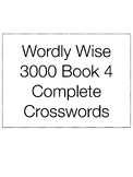 Wordly Wise 3000 Book 4 Complete Crosswords