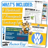 Wordly Wise 3000 Book 4 LESSON 3 Worksheets and Homework Bundle
