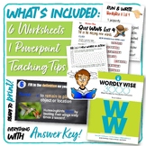 Wordly Wise 3000 Book 6 LESSON 4 Worksheets and Homework Bundle