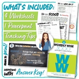 Wordly Wise 3000 Book 6 LESSON 6 Worksheets and Homework Bundle