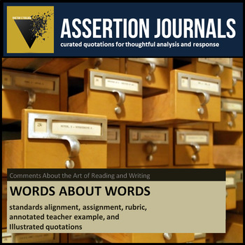 Preview of Words About Words: Assertion Journal Prompts for Analysis & Argument