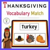 Thanksgiving Vocabulary Words Boom Cards