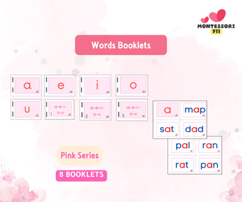 Preview of Words  Booklets-Pink Series-Montessori911