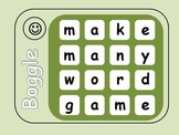 Words Center Activity - 28 Boggle Game Task Cards