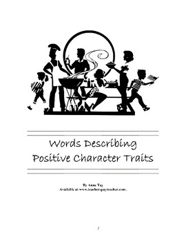 Character Trait Charades Teaching Resources Teachers Pay Teachers