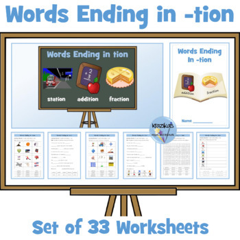 Preview of tion Suffix Worksheets